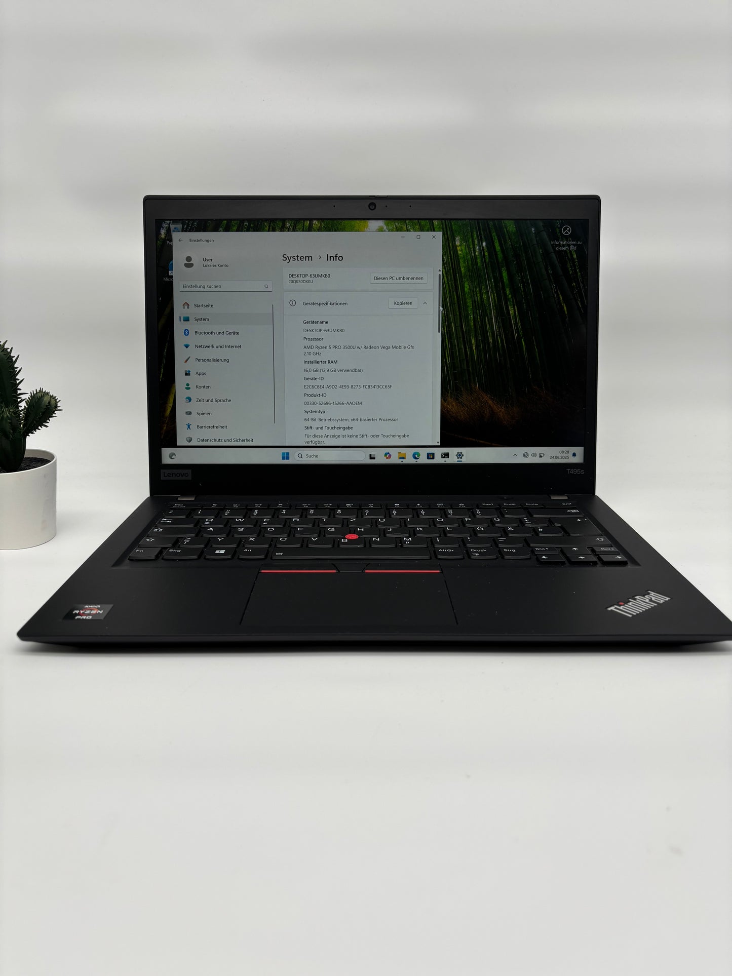 Lenovo ThinkPad T495s | Ryzen 5 Pro 3500U | 16GB RAM | 256GB SSD | Vega 8