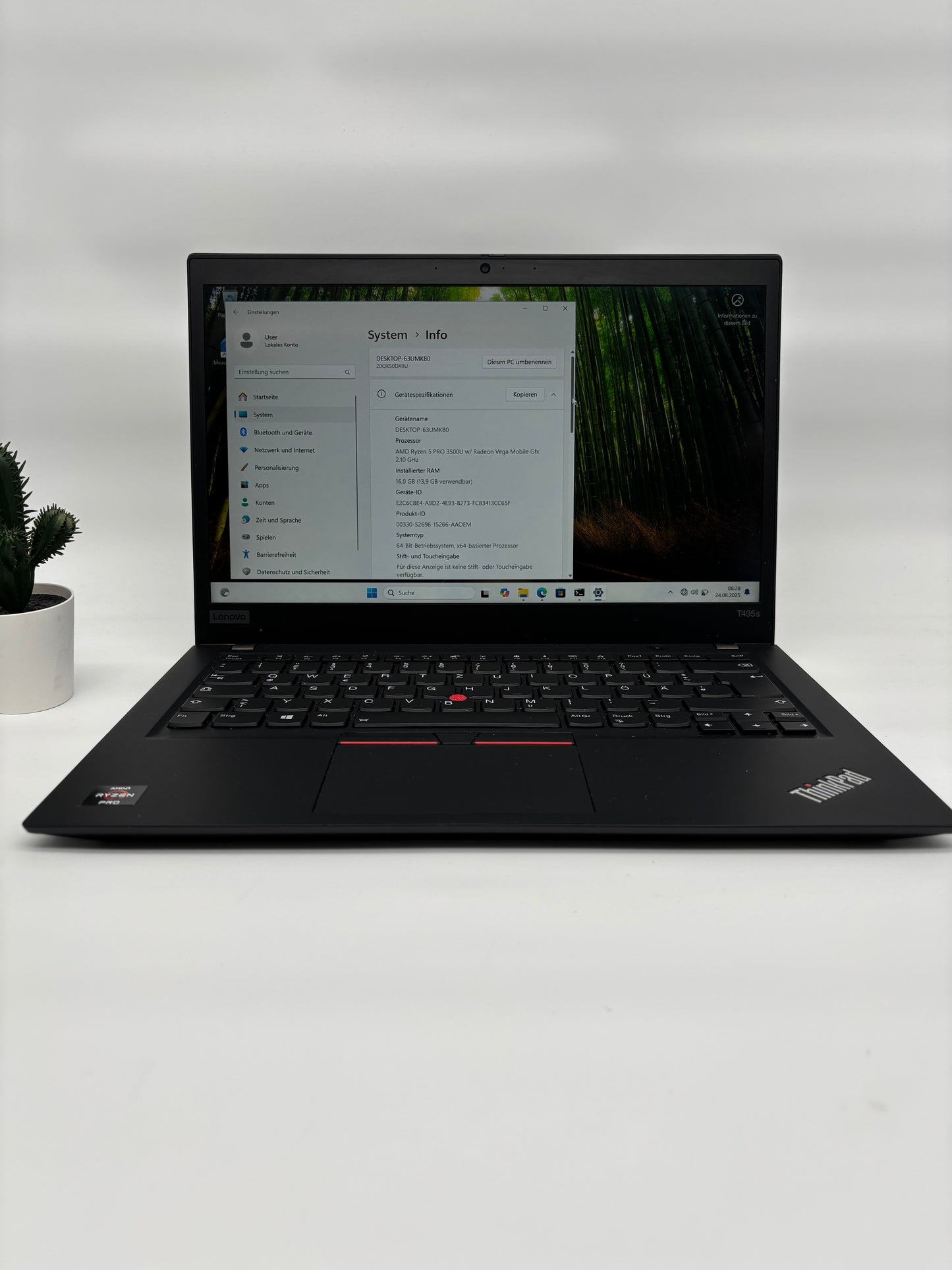 Lenovo ThinkPad T495s | Ryzen 5 Pro 3500U | 16GB RAM | 256GB SSD | Vega 8